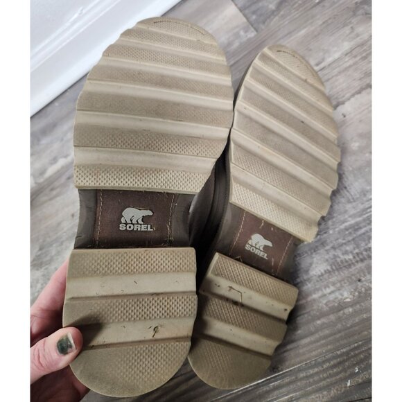 Sorel Men's Sz. 8.5 Madson Lace Wingtip Shoes Light Tan - Picture 7 of 7